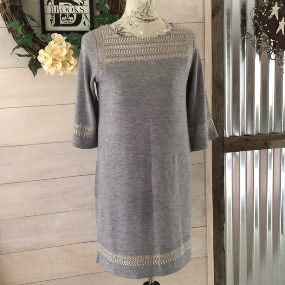 Anthropologie Edme & Esylite Gray Dress S